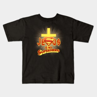 Jesus Is My Superhero Kids T-Shirt